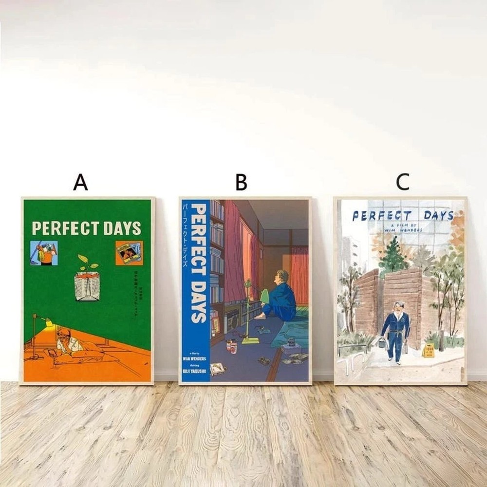 Perfect Days Minimalist Movie Poster Reprint Aesthetic Film Wall Art Home Decor