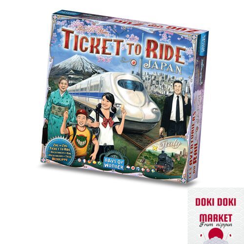 Ticket to Ride Japan + Italy Board Game EXPANSION - Train Route Strategy Game  F