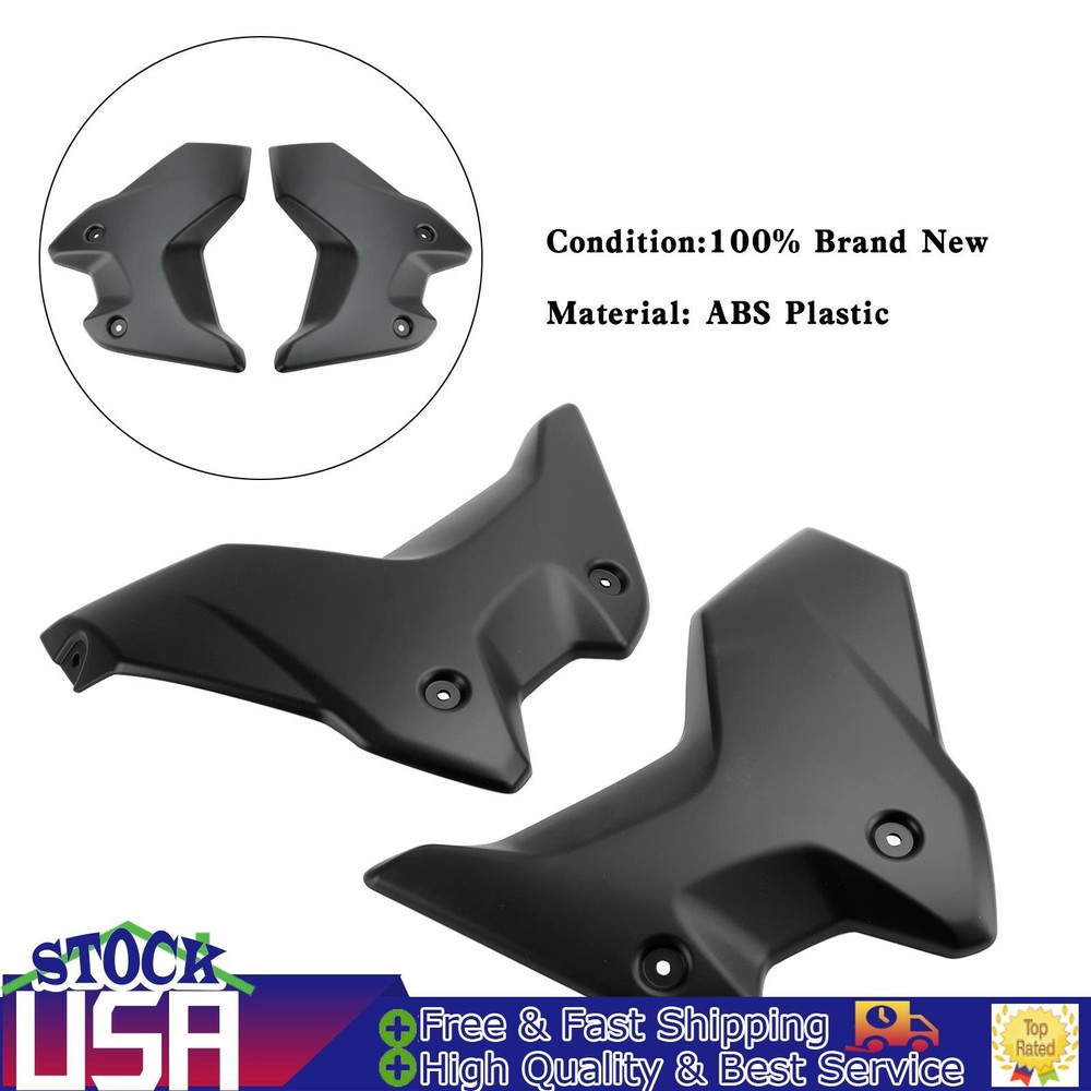 Side Frame Fairing Cowl Guards Radiator Cover For BMW R1250GS 2018-2023 Black