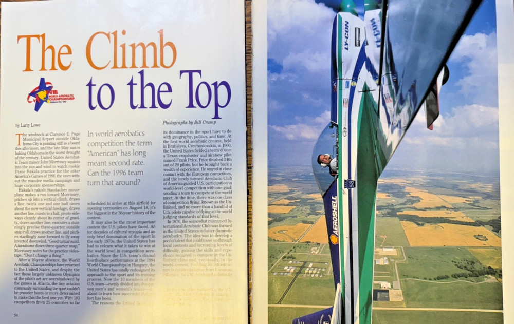 1996 World Aerobatic Championship Clarence E Page Municipal Airport Oklahoma