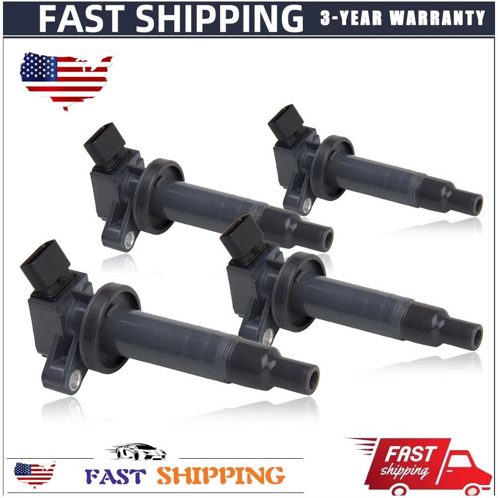 4X Ignition Coil For 2000-2008 Toyota Corolla CE/LE/S 1.8L L4 90919-02239 UF247