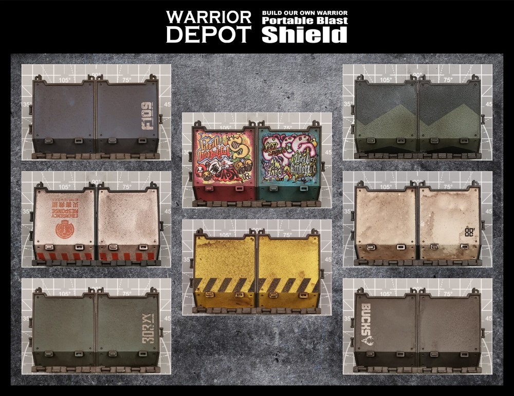 Acid Rain World Diorama Portable Blast Shield (PB-Shied) - 1/18 3.75