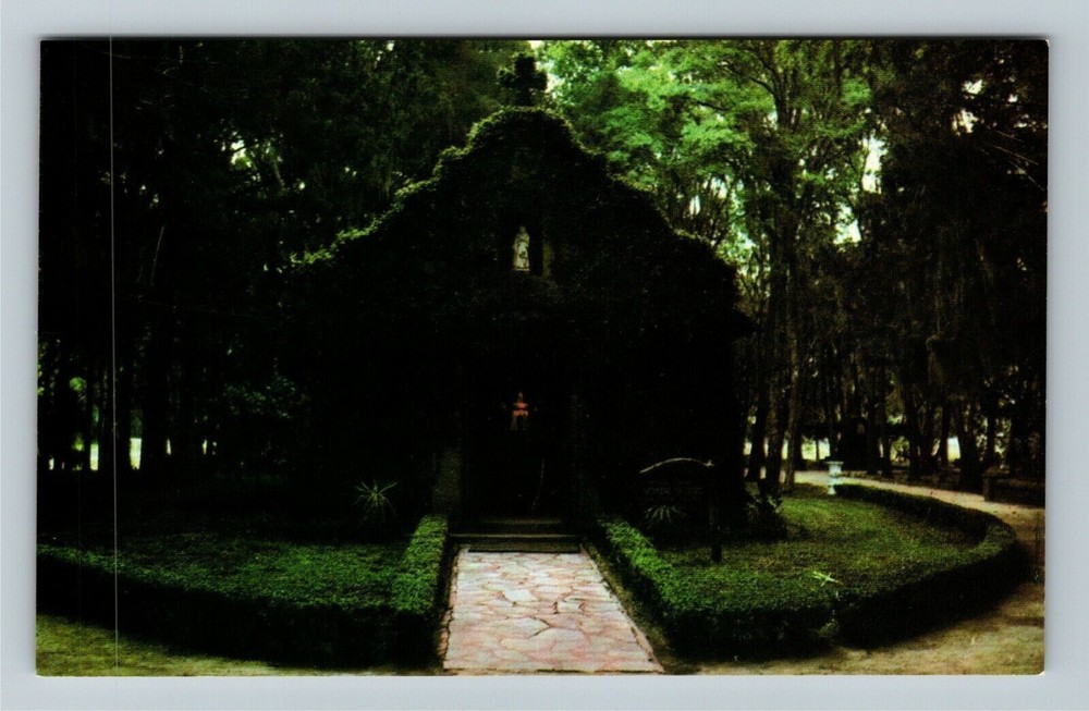 St Augustine FL-Florida, Mission Nombre de Dios, Vintage Postcard