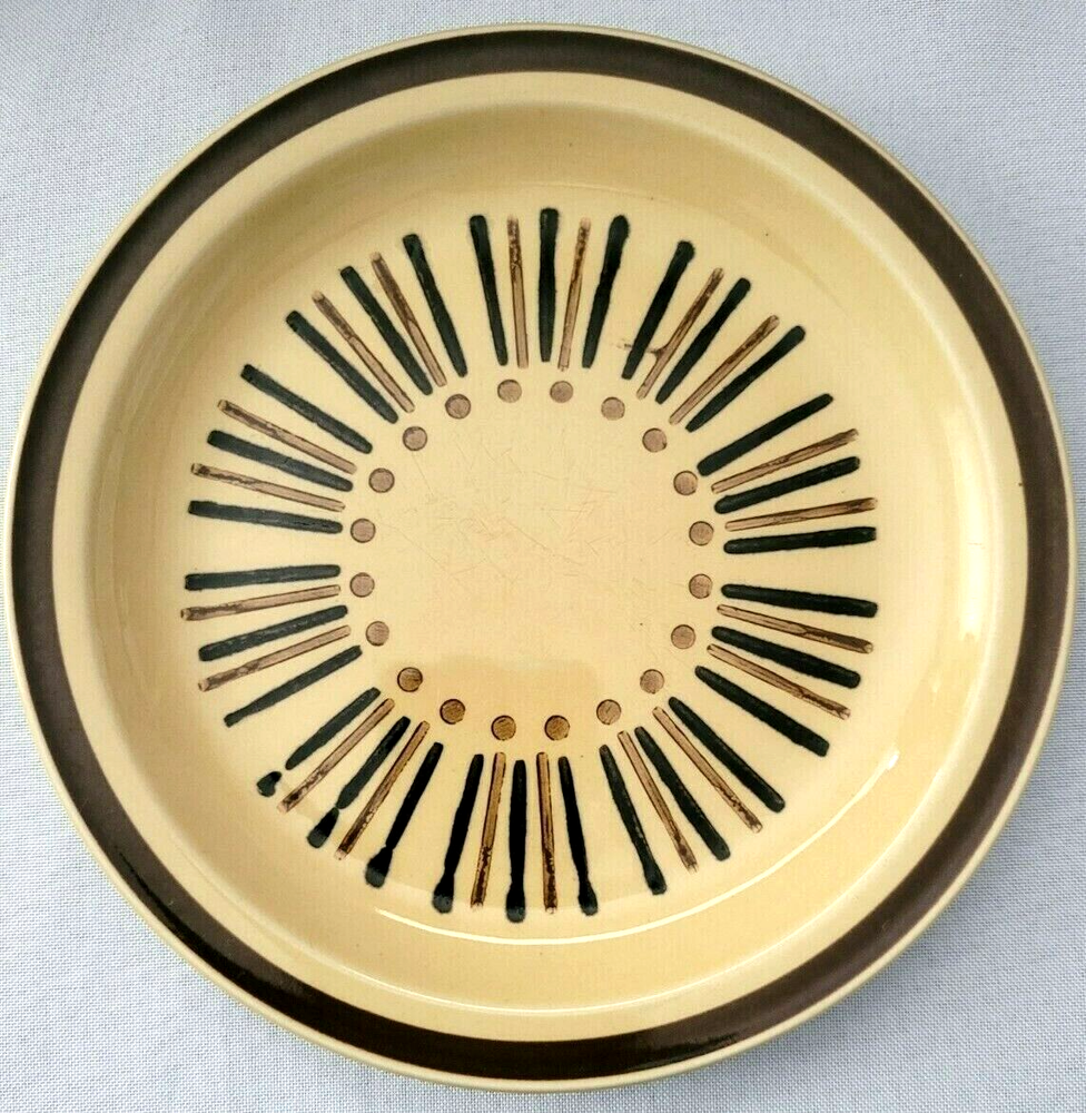 SET OF 3 MOON GLOW STONEWARE SALAD PLATES 7 1/2