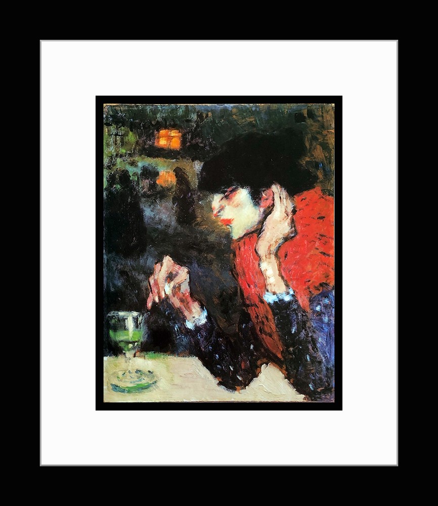 PICASSO - Custom Framed ‘The Absinth Drinker' Art Print-image