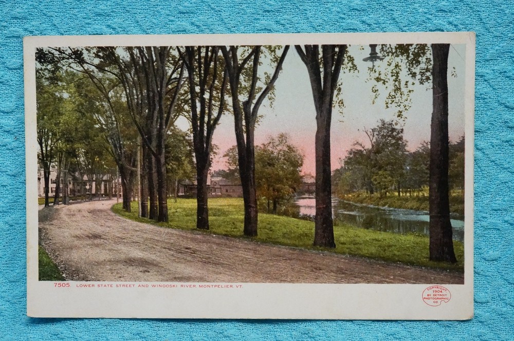 Lower State Street and Winooski River Montpelier, Vermont