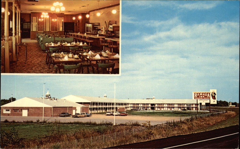 Ramada Inn Salina Kansas vintage postcard x462
