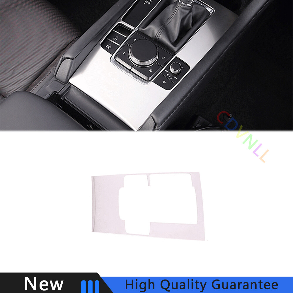 Fit For Mazda 3 Axela 20-2021 Silver Steel Middle Console Gear Shift Frame Trim