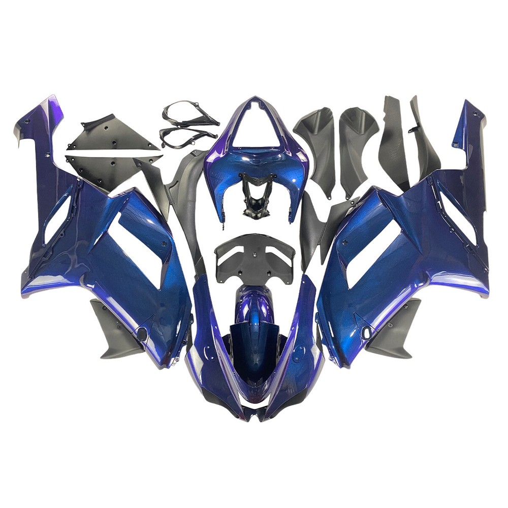 Blue Purple Fairing Kit for 2007 2008 Kawasaki Ninja ZX6R 636 Injection Bodywork