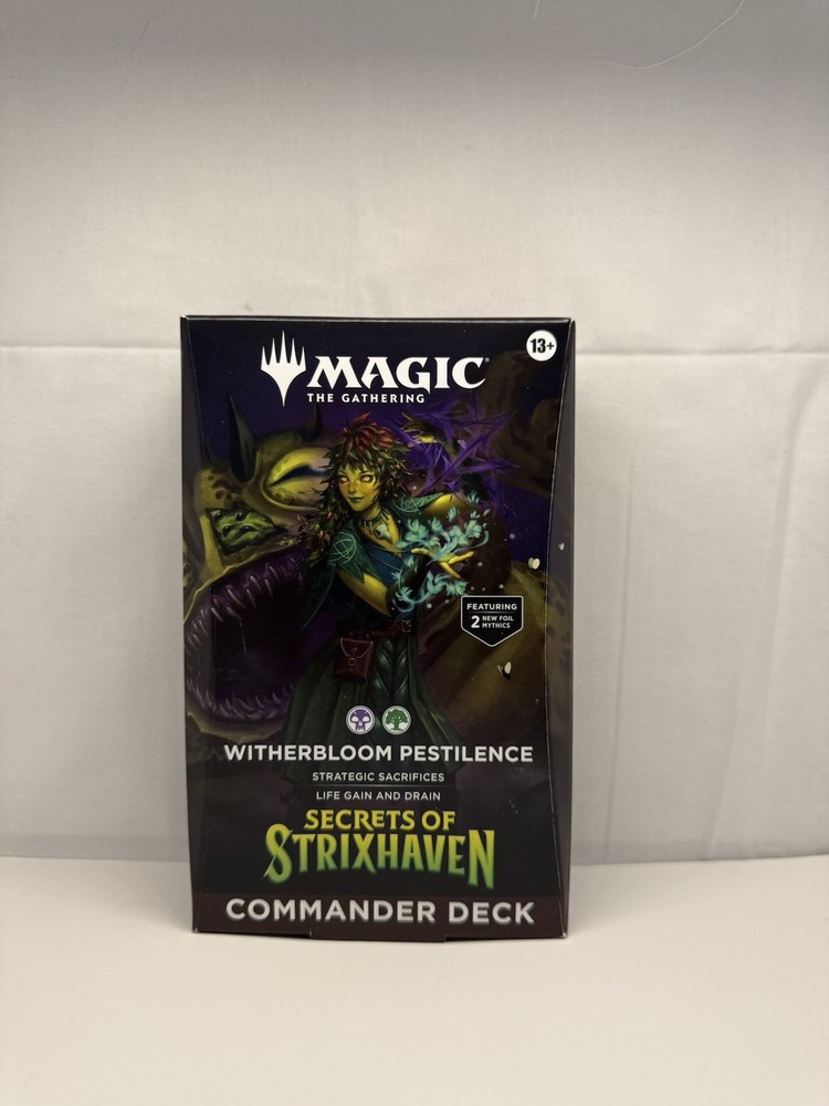 Witherbloom Pestilence Commander Deck Secrets of Strixhaven Sealed English MTG