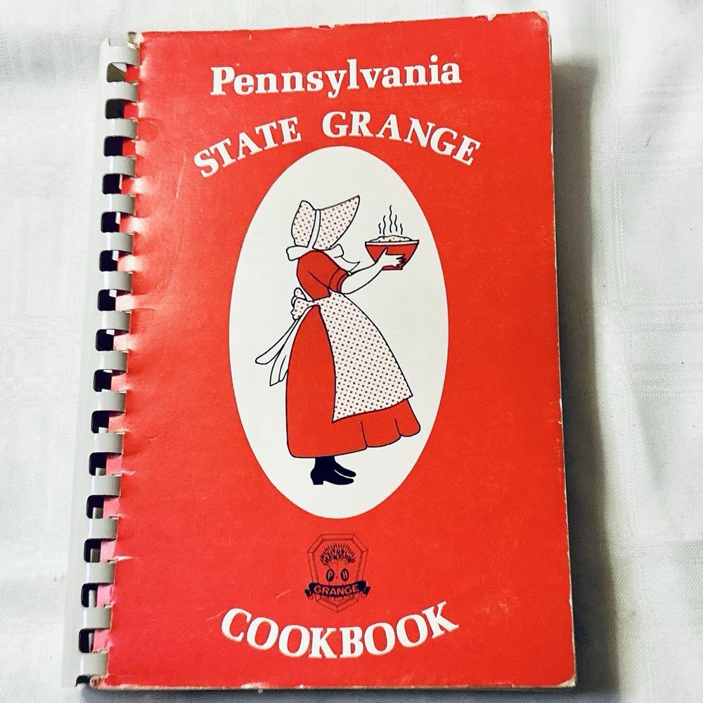 Vintage 1984 Pennsylvania State Grange Cookbook 1500 Recipes Collectors Estate