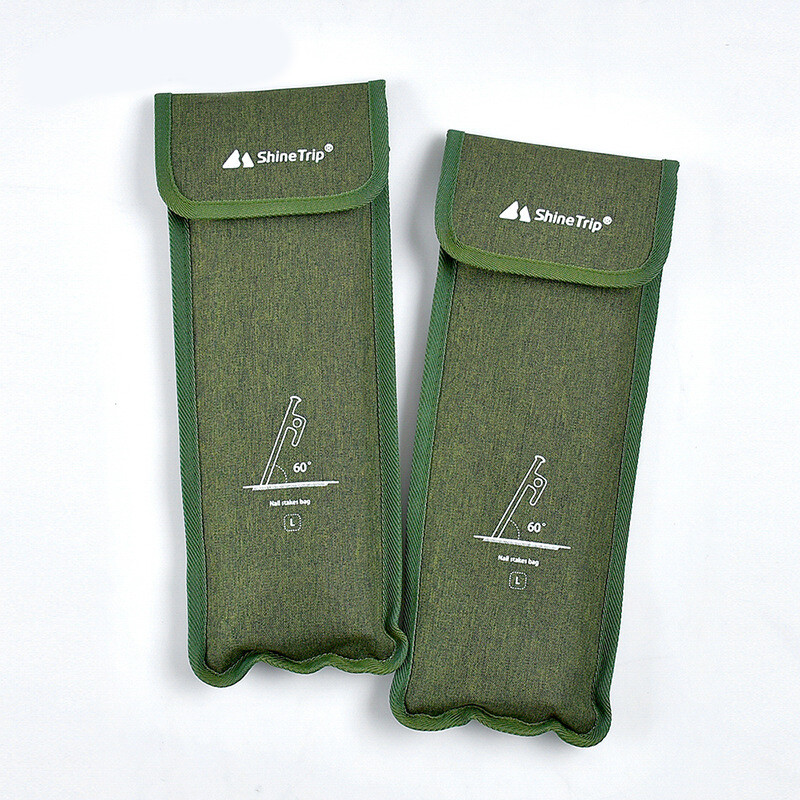 Outdoor Camping Tent Pegs Bag Oxford Cloth Wind Rope Tent Nail Storage Po-*a5