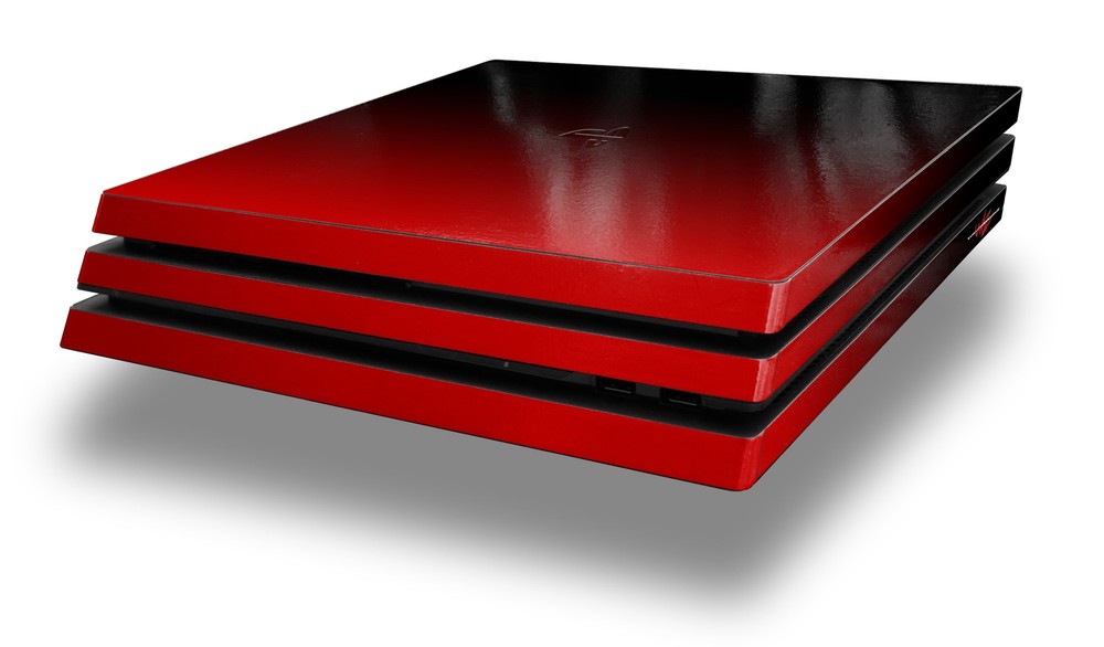 Skin for PS4 Pro Smooth Fades Red Black Playstation 4 Console