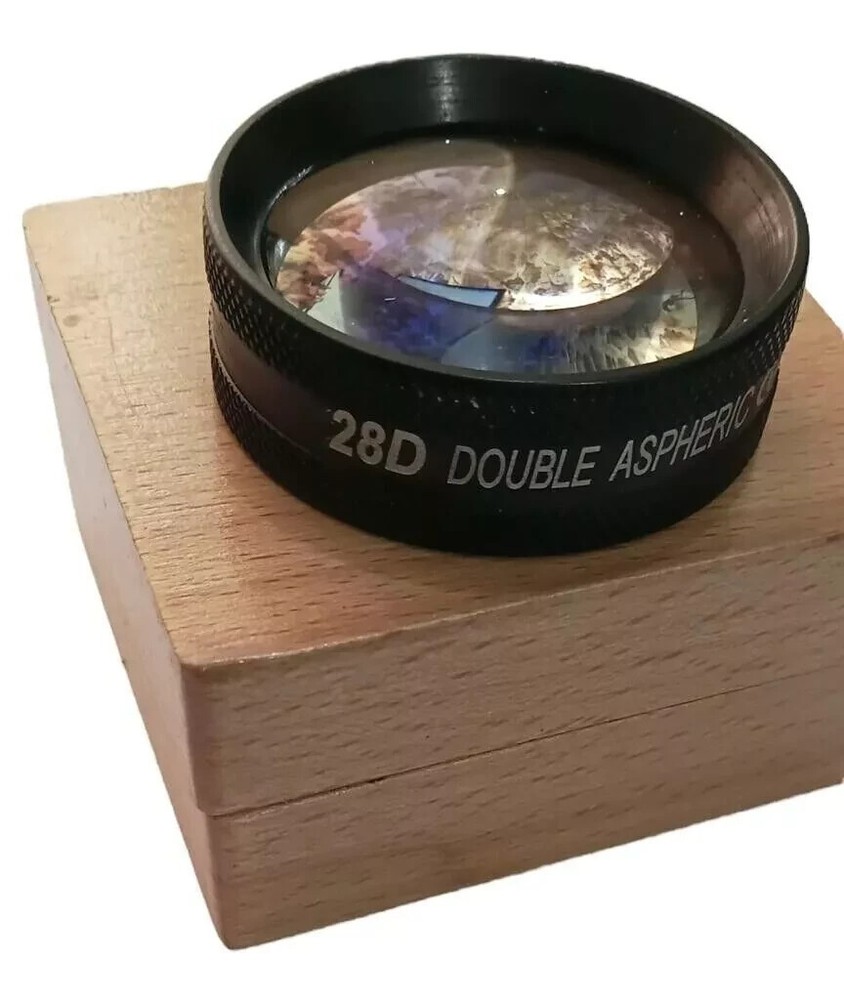 28D Double Aspheric Lens in Wooden Box With Free Shipping