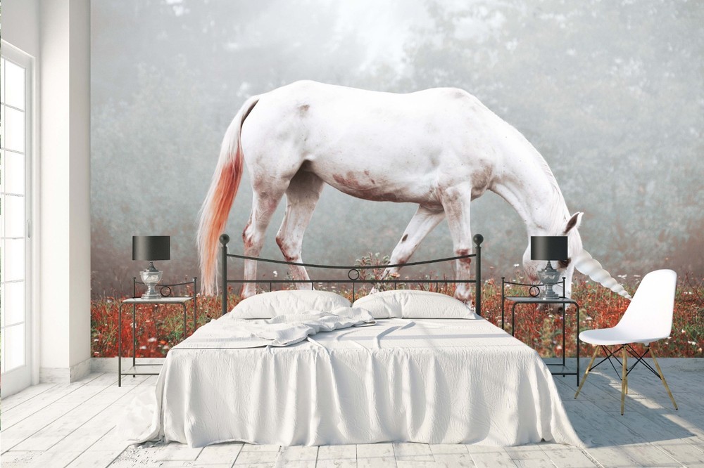 3D Unicorn Animal Wall Murals Wallpaper Murals Wall Sticker 2