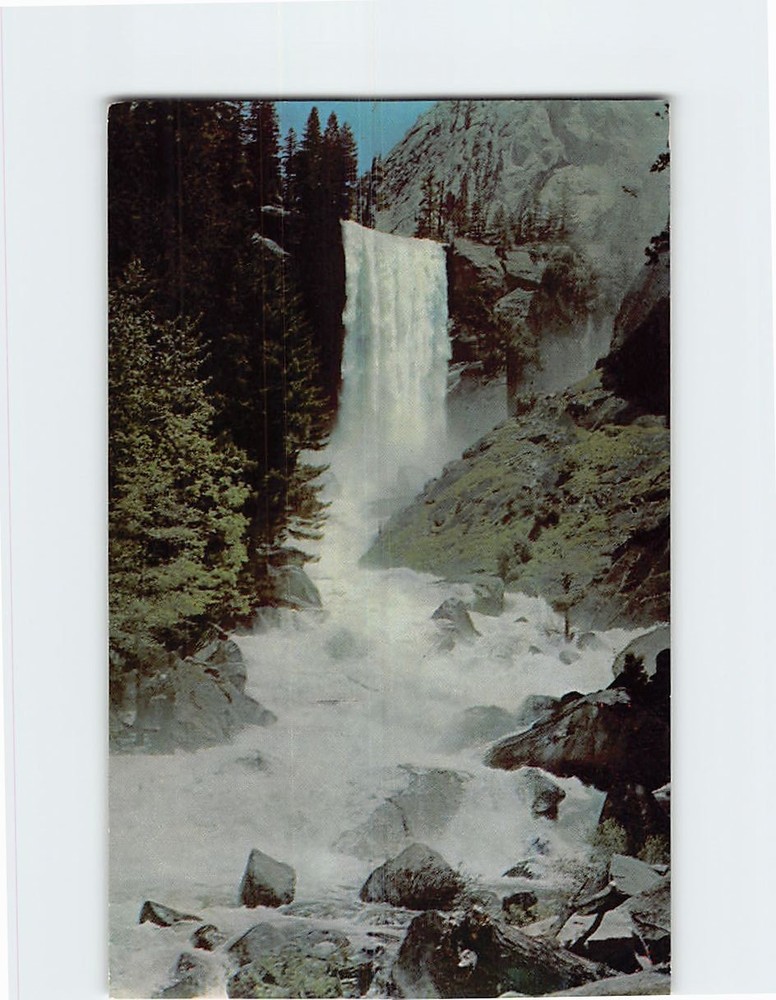 Postcard Vernal Fall Yosemite National Park California USA