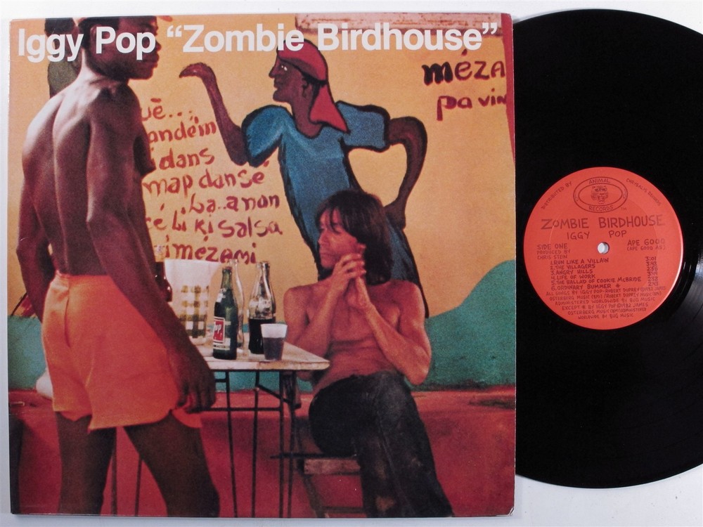 IGGY POP Zombie Birdhouse ANIMAL LP VG+ f