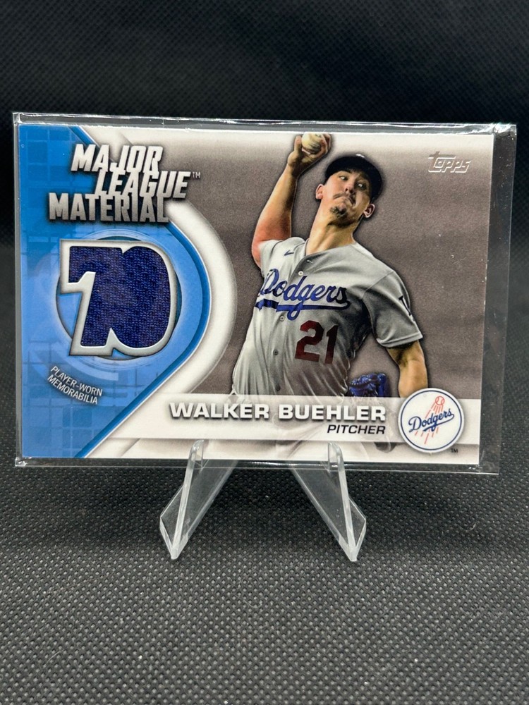 2021 Topps Series One Major League Material Walker Buehler Jersey Patch Dodgers