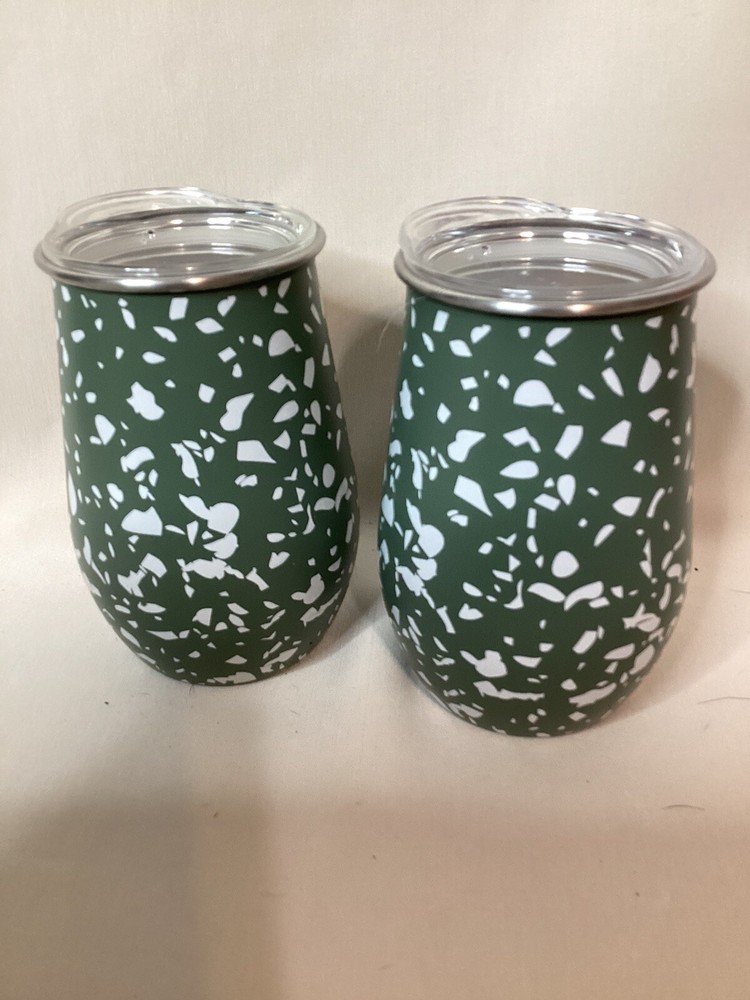 Bullseye's Playground Wine Tumbler Set Of 2 With Lids