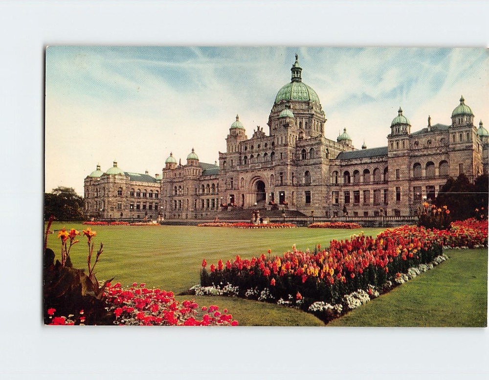 Postcard Parliament Buildings Victoria BC Canada