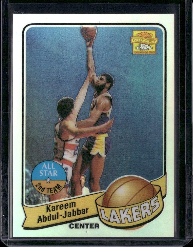 2001-02 Topps Chrome Kareem Abdul-Jabbar Reprints Refractor