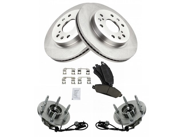 Front Brake Pad and Rotor and Wheel Hub Kit fits Suburban 1500 2007 4WD 48YQBD