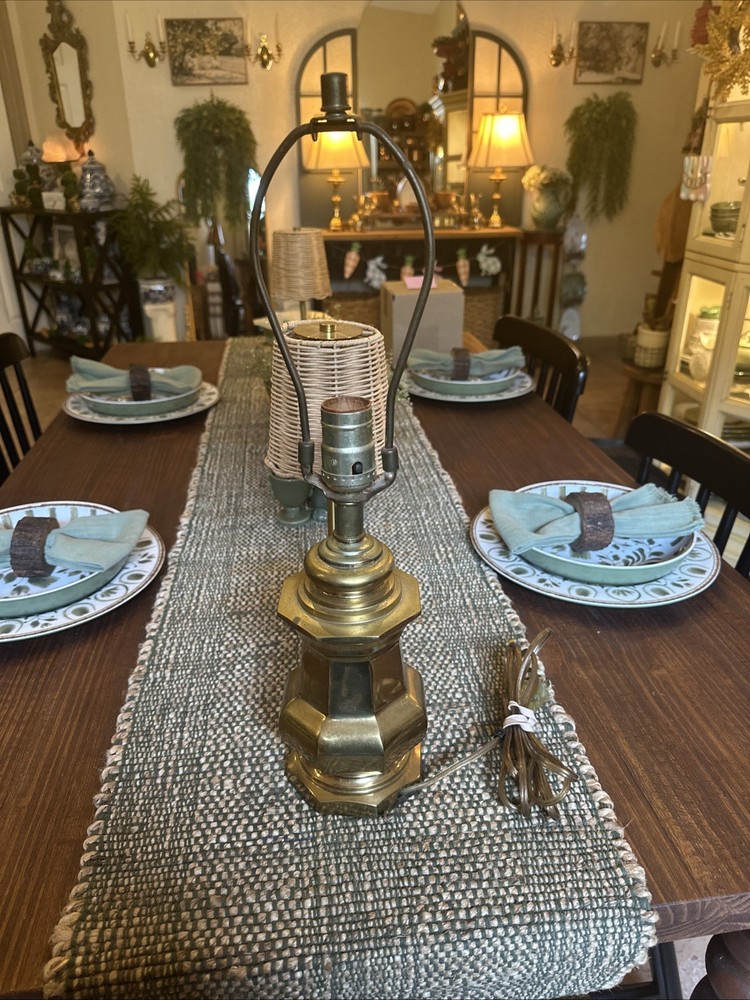 Vintage Brass Table Lamp