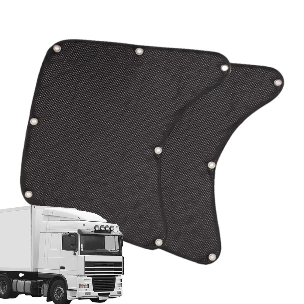 2x Semi Car Sun Shade Shield Side Window Screen Cover Sun Visor Mesh