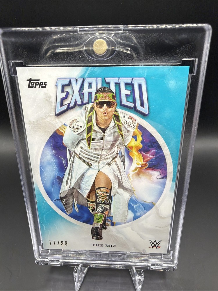 2025 Topps WWE Exalted The Miz /99 #53 Aqua