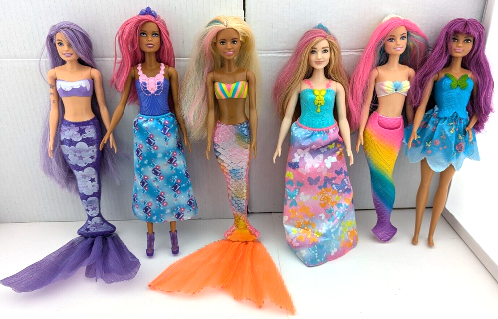 Barbie Doll Lot - Lot of 6 Dolls - Dreamtopia, Mermaids & More!