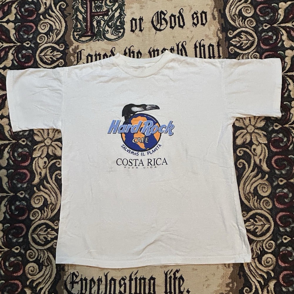 Vintage 90s Hard Rock Cafe Costa Rica Save The PlanetToucan Graphic T-Shirt