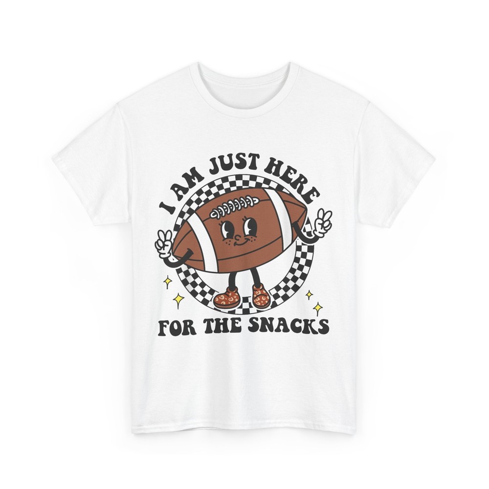 2026/I'm Just Here For The Snacks Football Mom Game Day T-Shirt