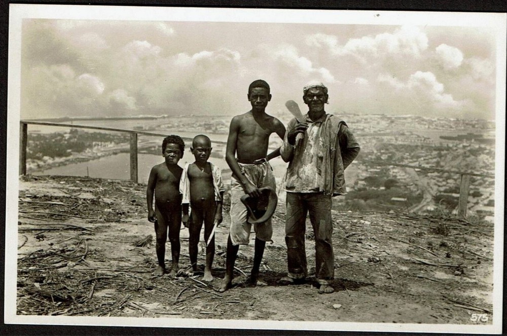 Cartagena - On la Pola Hill, Colombia - Vintage real photo postcard