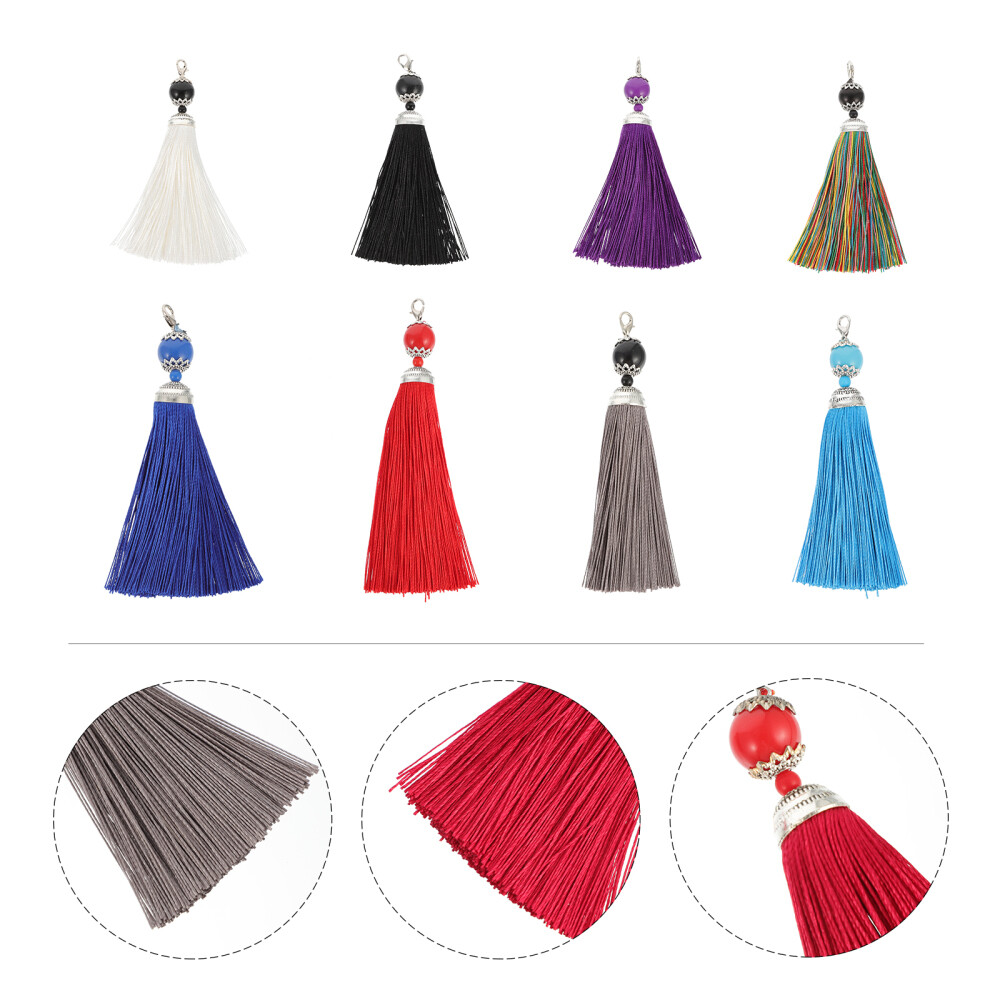 18 Pcs Wallet Chain Lobster Buckle Tassel Clasp DIY Keychain