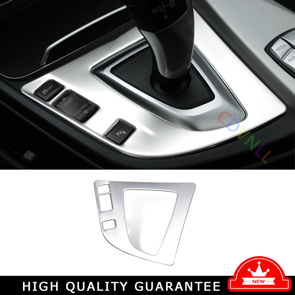BMW 3 4 Series GT 13-2019 Steel Silver Middle Console Gear Shift Panel Trim