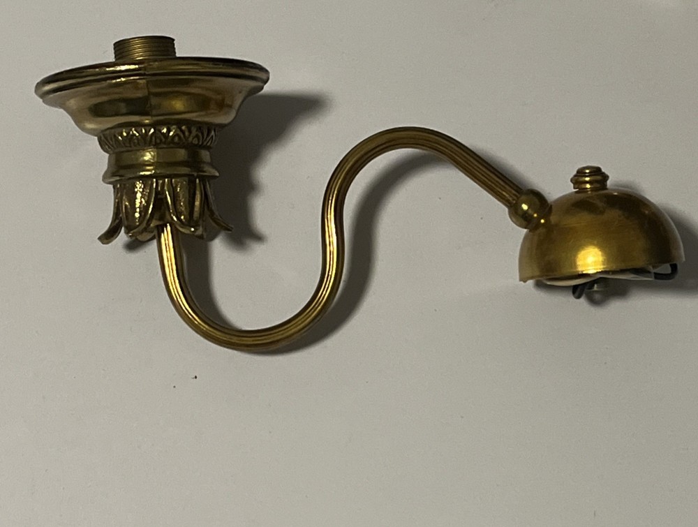 Vintage Brass Sconce Light Fixture Deco Style Hallway Lamp Antique Fixture