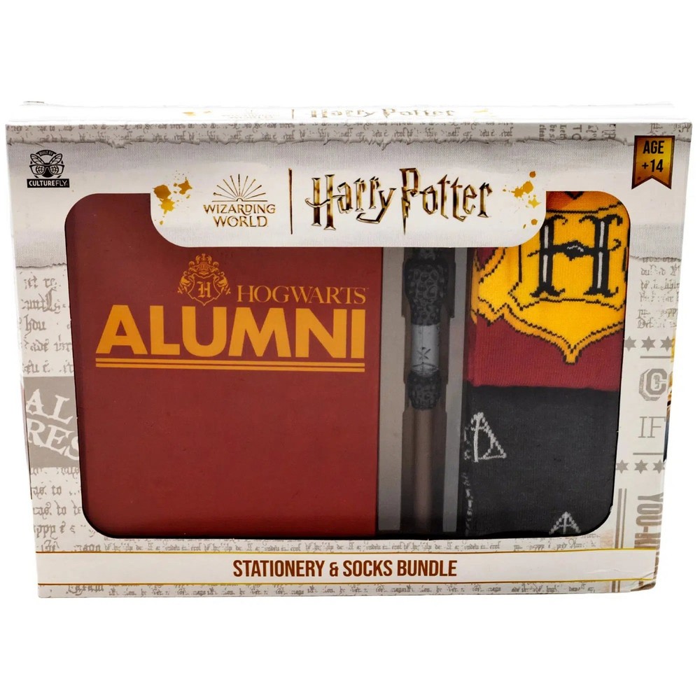 Harry Potter Hogwarts Stationery Socks Gift Box Set by Culturefly