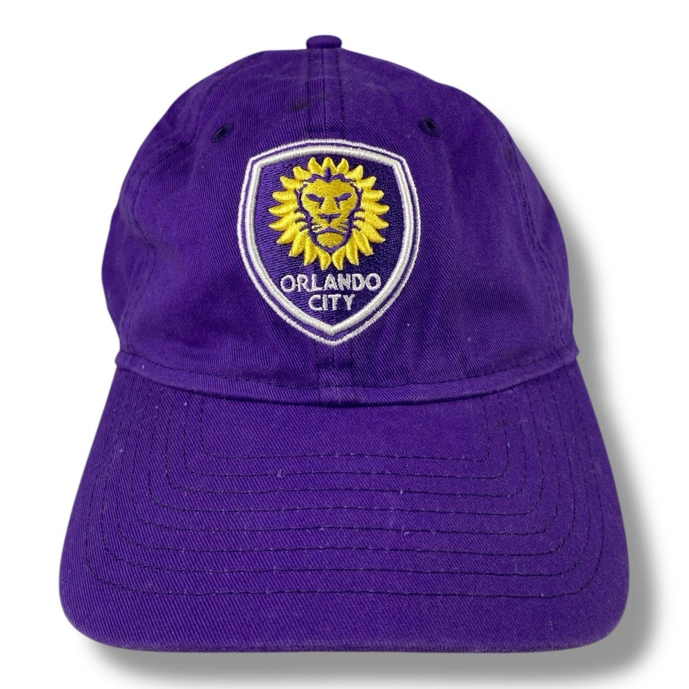 New Era Orlando City Soccer Adjustable Strapback Cap Hat OSFA Purple MLS Adult