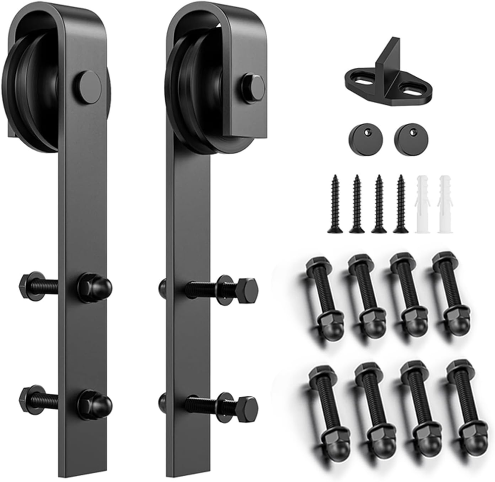 Sliding Barn Door Hardware Hangers Rollers 2Pcs Compatible with All Barn Door -