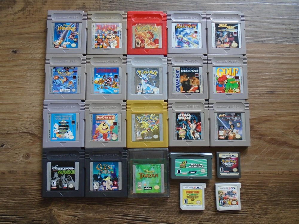 HUGE Lot of 22 Game Boy Color Advance DS 3DS games, Authentic Nintendo UNTESTED