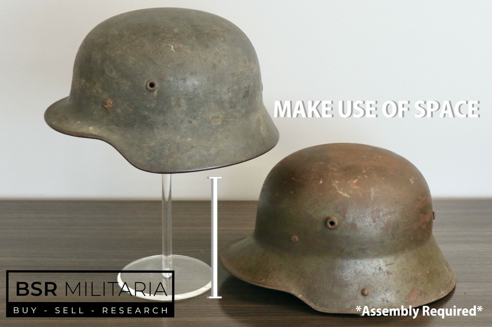 US ACH ECH Helmet Display Stand Acrylic Military Headgear Presentation for Museums-image