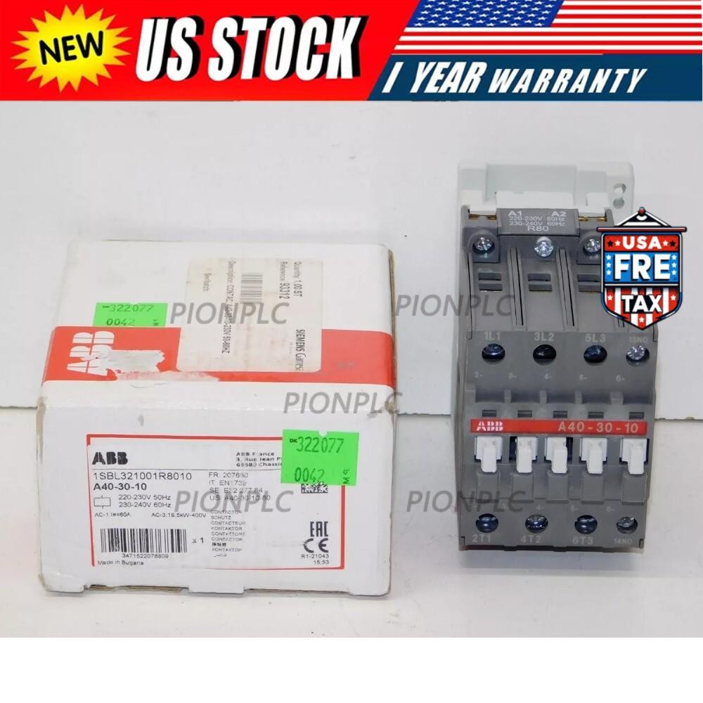 NEW A40-30-10 Contactor 24V、110V、220-230V coil AC 40A 1NO replace Contactor
