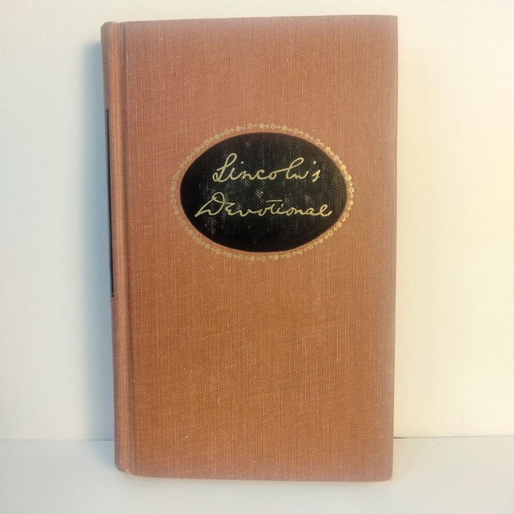 Lincolns Devotional Hardcover Vintage 1957 Book ( Rare Red)