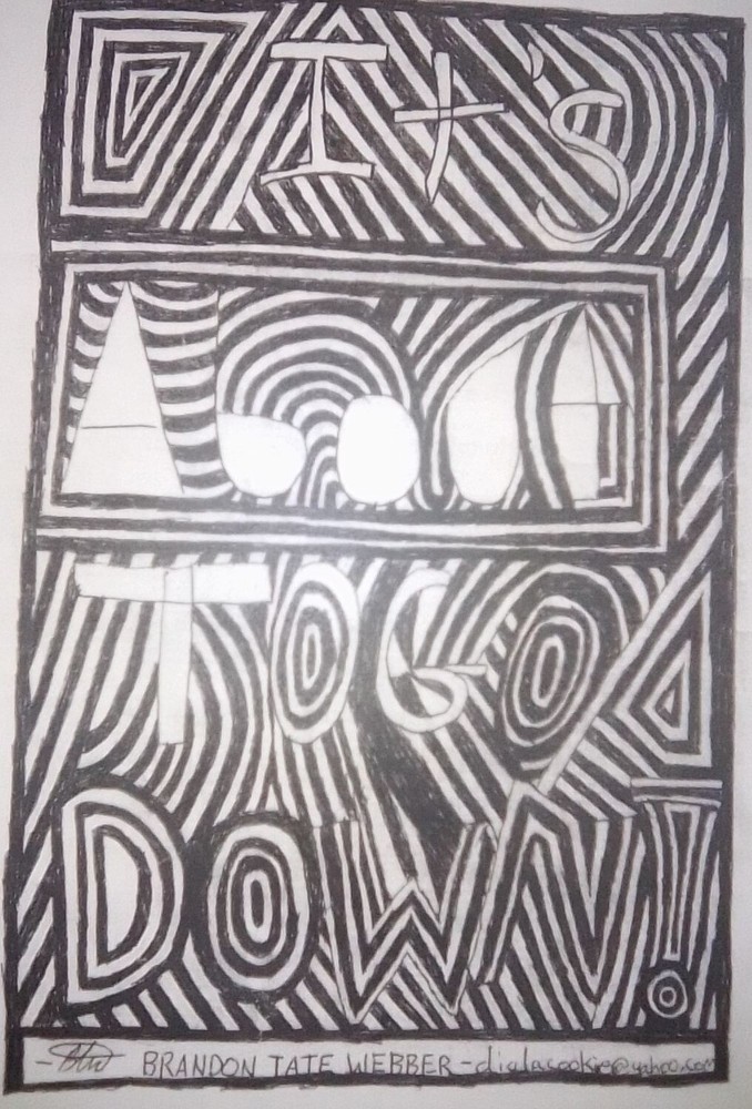 062Abstract Art Drawings with colored pencils (Print) Others Sold Series Are B&W