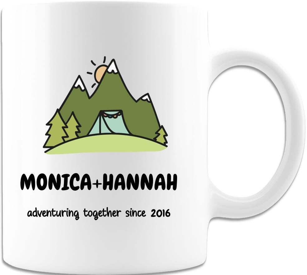 Personalized Adventuring Together Couple Gift Mugs Gifts For Boyfriend Gifts For