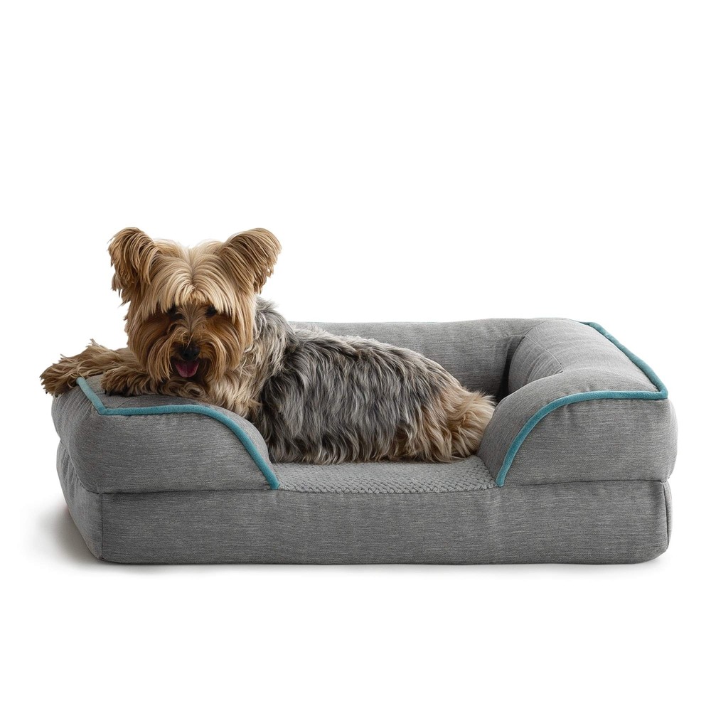 Brindle Orthopedic Waterproof Dog Bed for Medium Dogs - Supportive Sofa Style