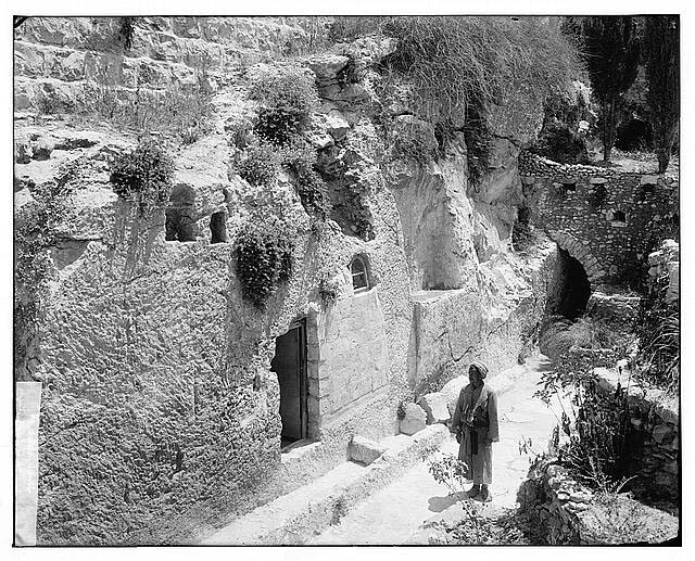 Photo:Jerusalem Palestine 1900s Garden Tomb Exterior Rock-Cut Cave Tomb