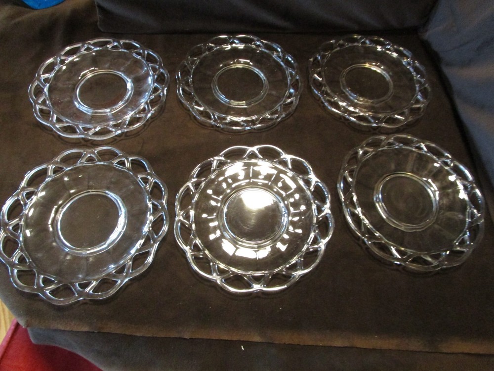 VINTAGE Imperial Glass Clear 8.5