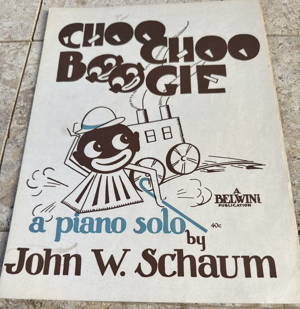 Choo Choo Boogie Piano Solo by John W Schaum 1944 Vintage Sheet Music Belwin