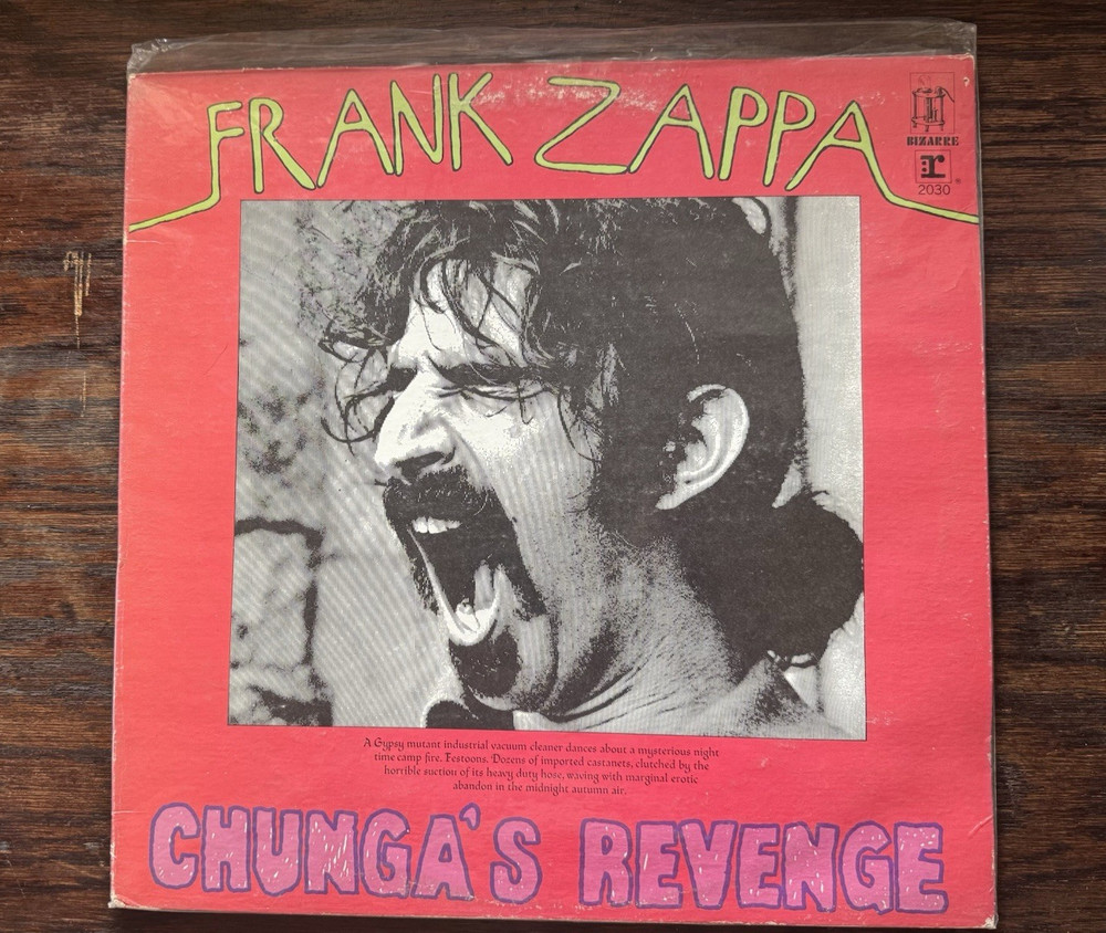Frank Zappa Chunga's Revenge LP Vinyl Bizarre Records